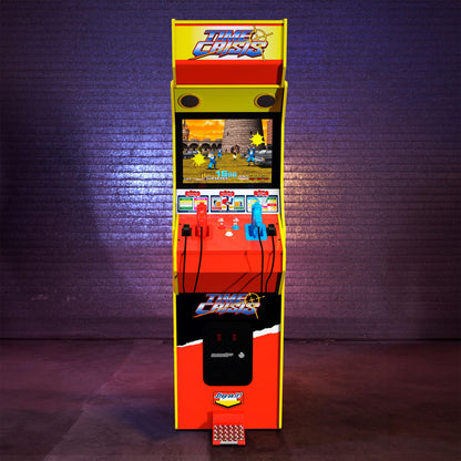Arcade1Up 17" Time Crisis Arcade Game Machine, LCD Screen Multiplayer w/ Stand Up Cabinet - High Resolution Light Gun Video Gaming Machine